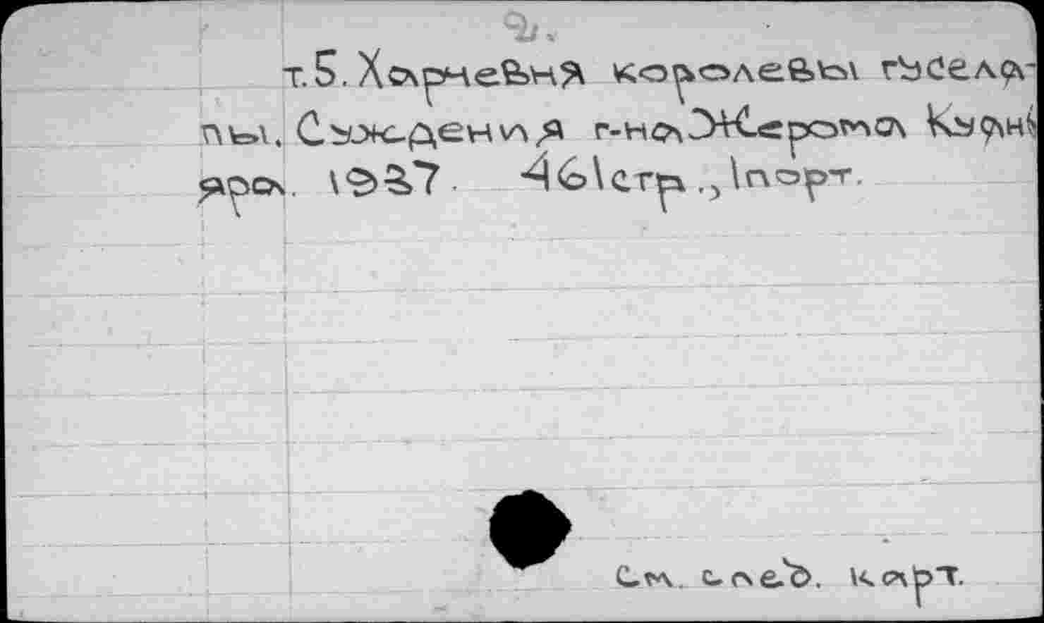 ﻿т. 5. Хс*рне&н^ ко^олеШ гЬСелрх-nt=A. С ÙDK-p.GH V> r-H<>3VCepO^O\ KblÇ\H^ Я^сх. \<2>3>7-	4<о\ег^ О1пор-г.